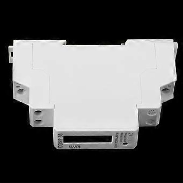 220V DDS5188 LCD Digital Din-skena Elmätare 5-25A För Kilowattimme Kwh-mätare