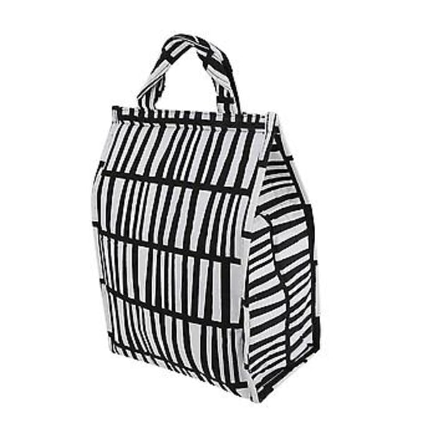 Vandtæt Bomuld Linned Lynlås Madpakke Taske Tote Taske Børne Madpakker (Zebra Mønster)