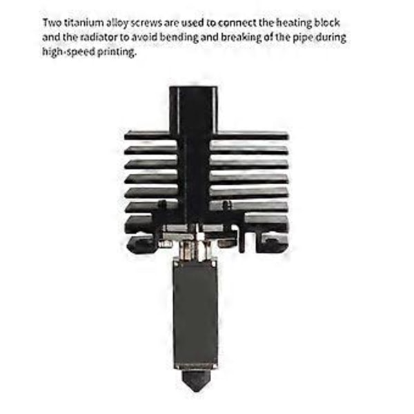 Oppgradering Hotend for Bambu Carbon Lab X1 & P1P & P1s Termistor Varmeelement CHT Ekstruder Hotend Varmesett