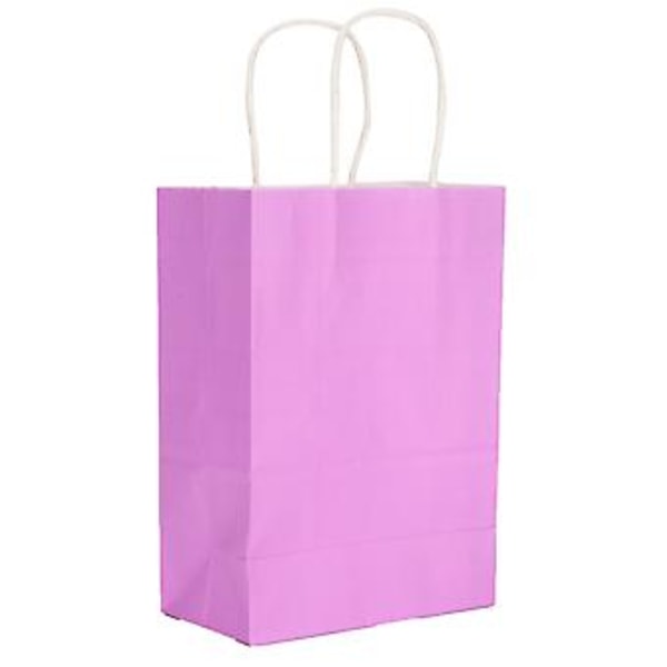 Violetit voimapaperikassit - 10 kpl 15x8x21cm lahjakassit ostoksille ja syntymäpäiväjuhliin