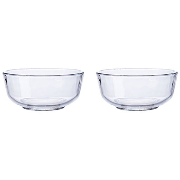 Large Salad Bowl, Round, High Quality Acrylic, Unbreakable, Transparent, 2 Pieces, Small