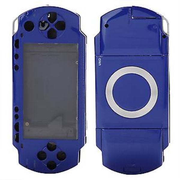 Ersättningsskal Komplett Hölje med Knapp-kit För PSP 1000 (Blå)