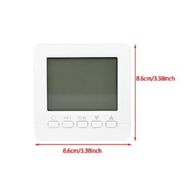 HY02B05-2 16A Digital LCD Display Uppvärmning Programmerbar Termostat Temperaturregulator