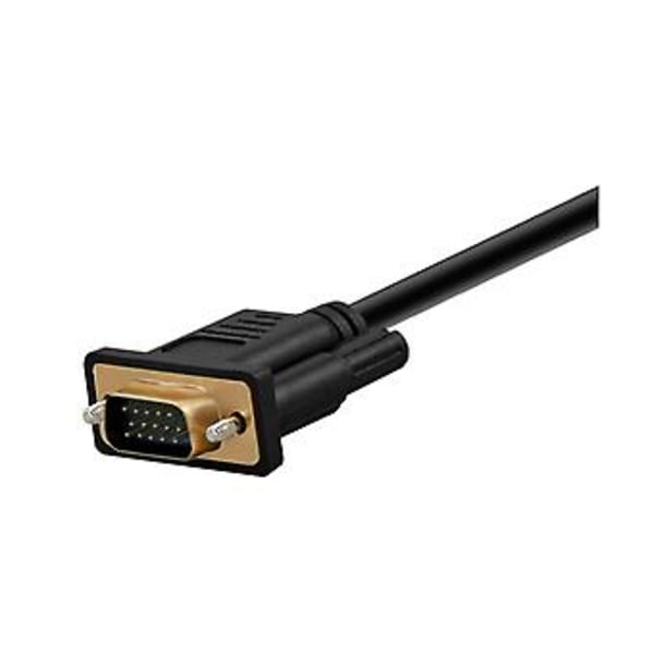 -kompatibel till VGA, 1,8 m -kompatibel till VGA-kabel kompatibel för dator, stationär dator, bärbar dator