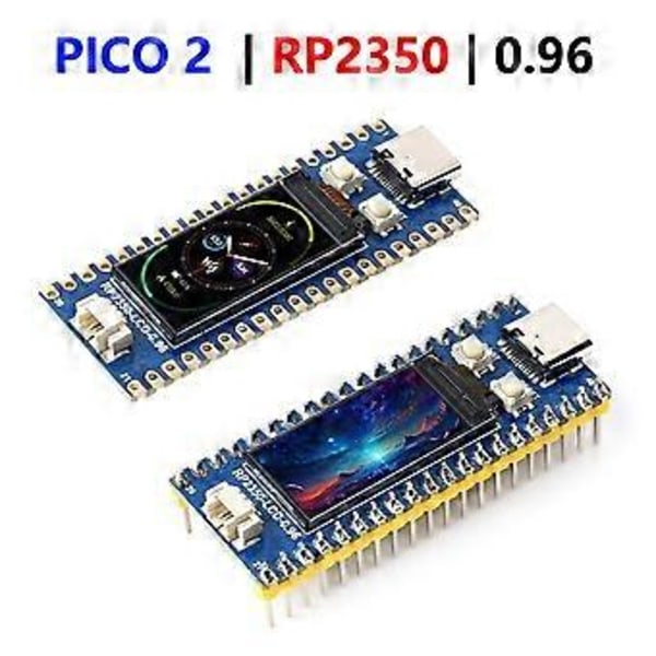 För 2 RP2350 Utvecklingskort med 0.96in IPS LCD-skärm RP2350A Kompatibel med B