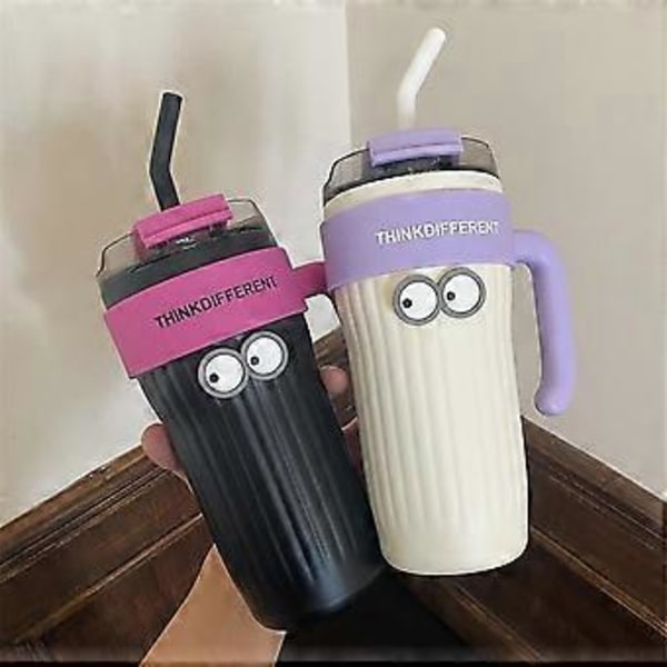 Stor Kaffekopp Tumbler Vakuumkopp Bilflaska Rostfritt Stål Isdryck Kopp Utomhus Sport Isolerad Kopp, B