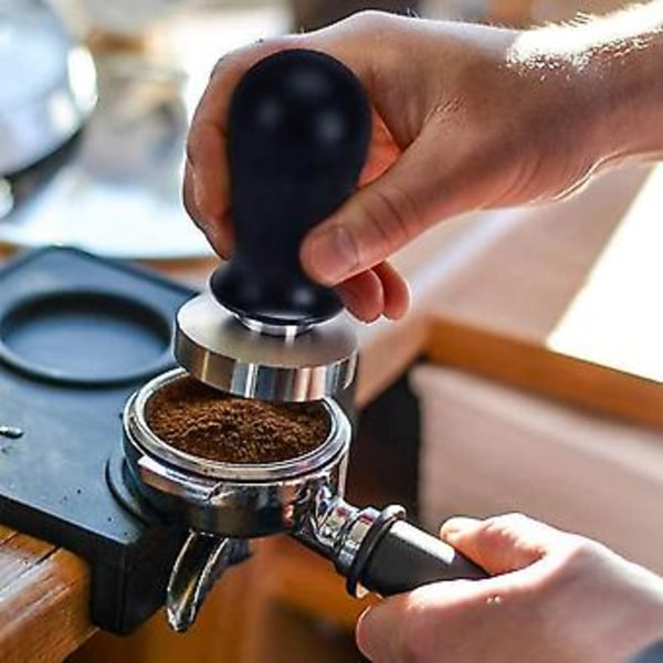 Kalibrert Espresso Tamper Fjærbelastet Tamper Mindre Stål