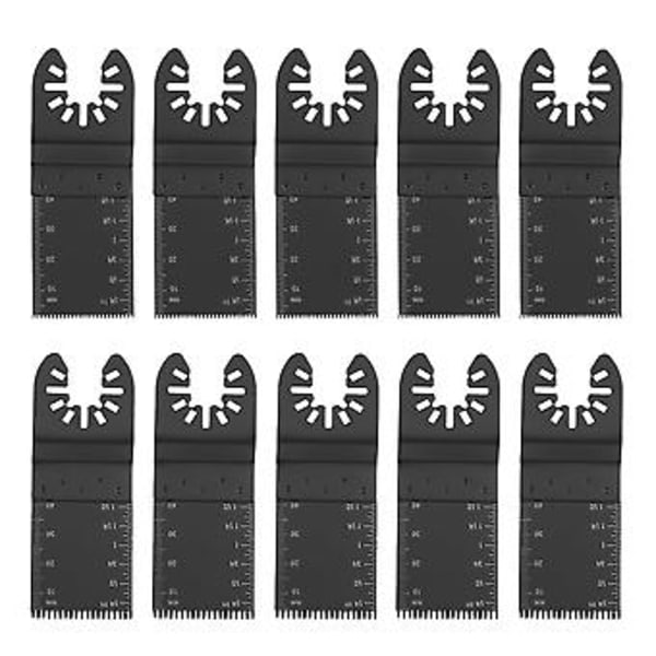 10 stk. 34mm oscillerende multiverktøy sagblader i karbonstål for Bosch Dremel Fein
