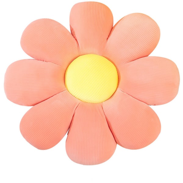 Kast pude Daisy Flower Kast pude blød siddepude plys pude grøn gulv pink 4040cm