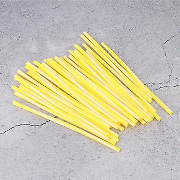 36 kpl 17 cm / 6,7 tuuman muovisia pyörän pinnojen suojuksia moottoripyörän modifiointiin, keltainen ja valkoinen