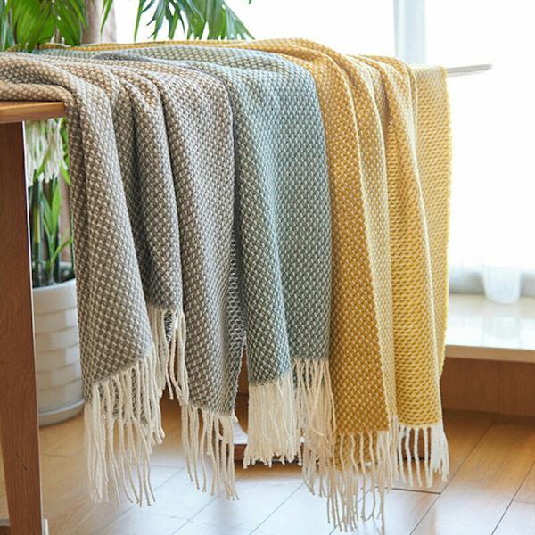 130  200cm Broom-hide soffa Cairse kondition filt grå Resa grå