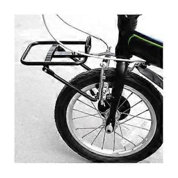 14 Tommers Sammenleggbar Sykkel Front Bagasjebrett i Aluminium Legering For 412 V-Brems Hylle Justerbar Sykkel Front Bagasje