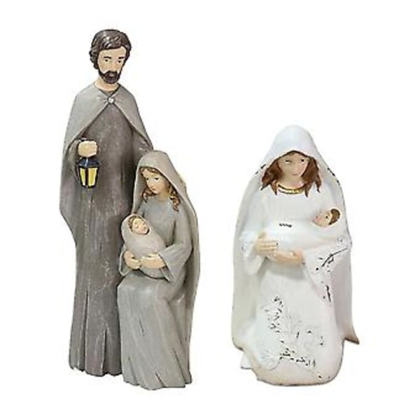Julekrybbefigurer, Julekrybbefigurer Ornamenter Julekrybbe Figurer Resin Figurer Statue Brugervenligt Design