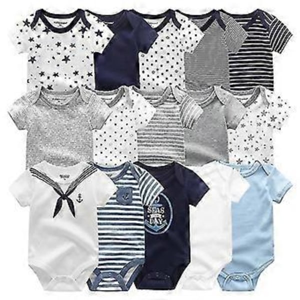 2021 Unisex 5 st Babykläder i Bomull Bodysuits Nyfödd Baby Pojke Kläder Tecknat Tryck Flickor Baby Kläder Ropa Bebe
