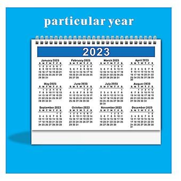 2 stk. Bordkalender Stående Flip Kalender, 12 Måneders Skrivebordskalender, Stå Op Kalender, Med Blan