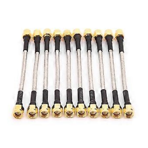 10st SMA Hane Till SMA Hane RG402 Pigtail Kabel 10cm Halvstyv Koaxialkontakt