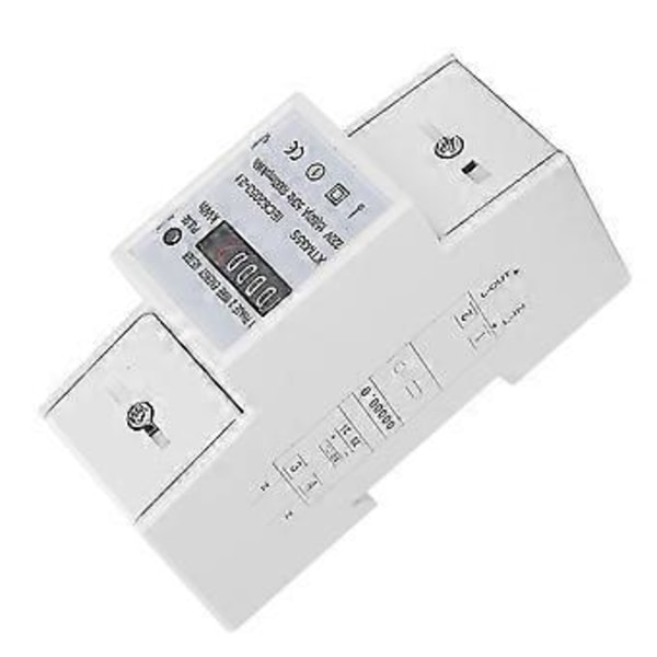 Xtm35s 220v Digital 2p Din Skena Elmätare Elektronisk Kwh Mätare