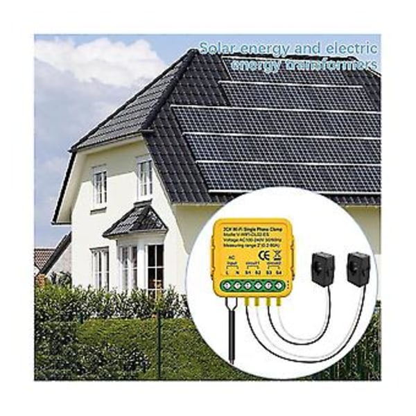 Tuya Wifi Mätare Mon 2ch - Ström Mutomat Notifikationer L