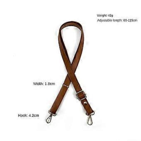 Käsilaukut Laukut Nahkainen Olkahihna Säädettävä Crossbody-laukkuun 1,8 cm Leveä Olkalaukun Hihnan Vaihtotarvikkeet-C