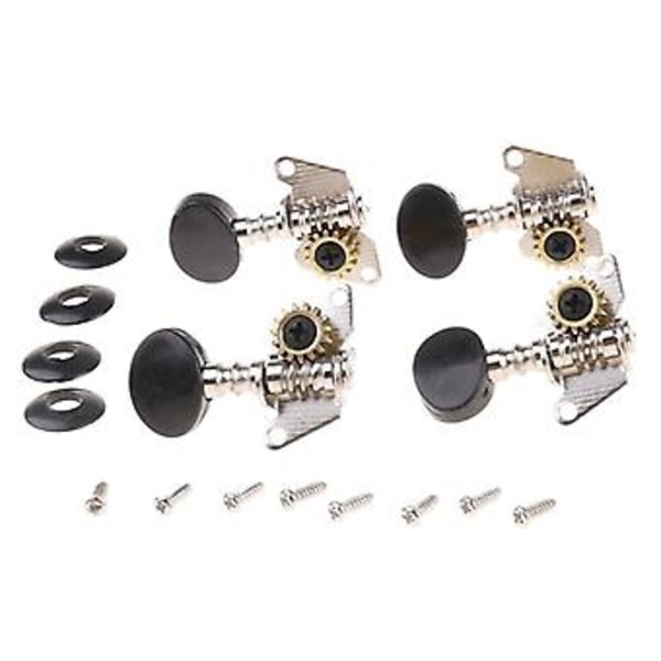 2R 2L Stemmeskruer Maskin for Hodestemmere for 4-strengs Ukulele Gitar Tilbehør