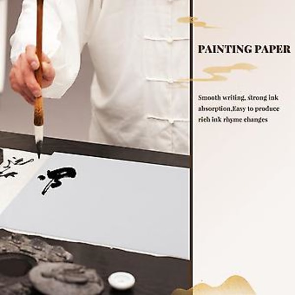 30 Ark Vitt Målarpapper Ris Papper Målning Och Kalligrafi 36cm*25cm