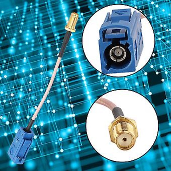 13 cm auton GPS-antennin adapterikaapeli Fakra - SMA -adapteri, hieno kupariliitinkaapeli