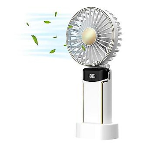 Bærbar Håndholdt Vifte Mini Personlig Håndvifte, 8-20 timer USB Oppladbar Håndvifte, S Lommevifte W