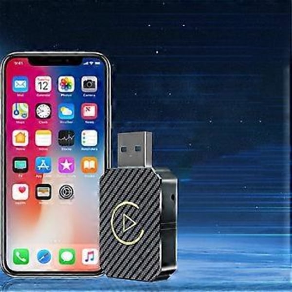 2 i 1 CarPlay Box Android Auto Trådlös CarPlay Konverterare Bil Android Smart Box Trådlös Adapter Biladapter
