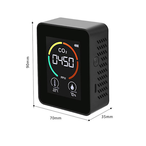 Luftdetektor Pm2.5 Pm10 Co2 Formaldehyd Temperaturdetektor