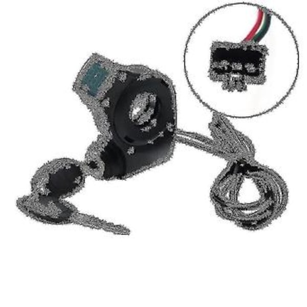 Qs-s4 36v-60v Tumgas LCD-display + Tändningslås Nyckel Lång Kabel För Zero 8 9 10 8x 10x Electr