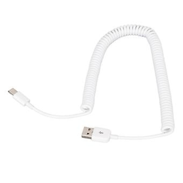 Kierretty latauskaapeli Type C - USB 2.0 uros 480Mbps nopea tiedonsiirtokaapeli matkapuhelimelle 3m