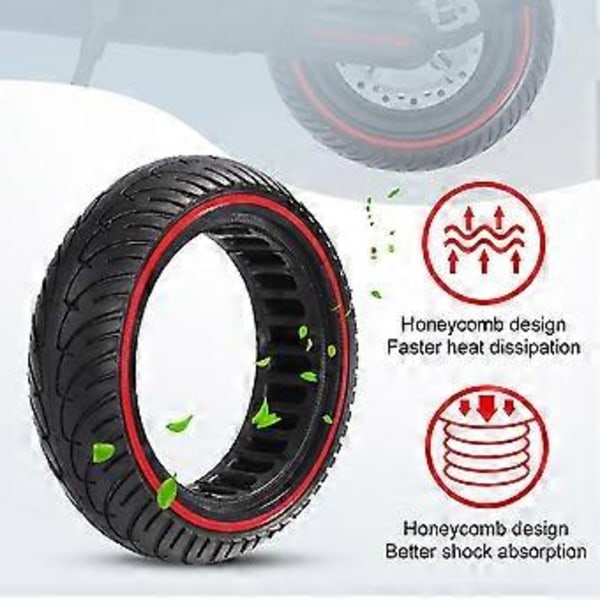 Elektrisk Scooter 8,5 Tum Gummiring Punkteringssäkert Hållbart Massivt Däck För M365 Pro Mijia Mi 1s P