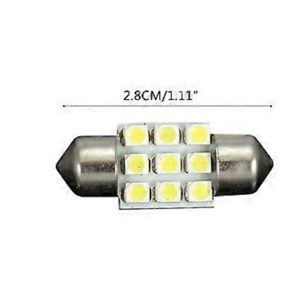 20 st T10 LED-lampor för dörrbelysning, registreringsskyltslampa, kupollampa, kartlampa, bagagerumslampa