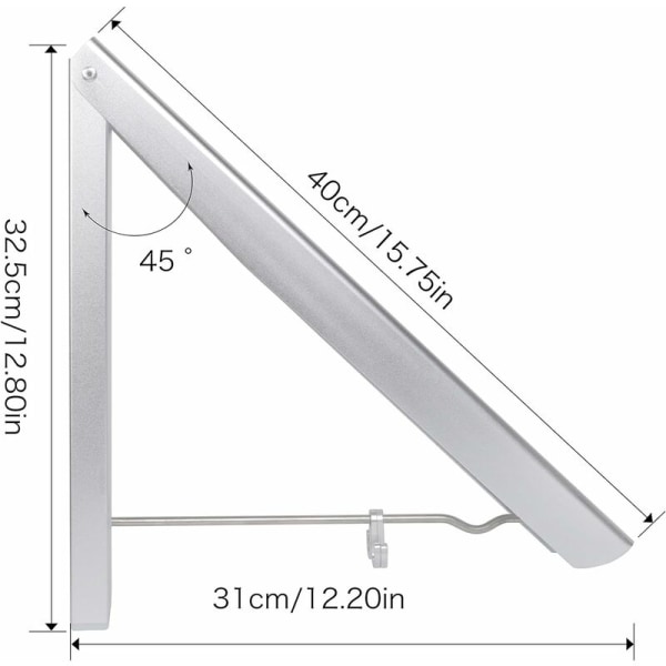 Sammenklappelige tøjstativer, sammenklappelig væghængt tøjstativ, tøjopbevaringsarrangør til vaskeri badeværelse vaskerum soveværelse garderobe-Fei Yu