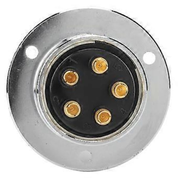 Luftfart Plugg Sokkel Kobling 30mm Elektrisk Strømadapter for Maskinutstyr 5 Pin