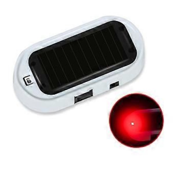 Auton valo aurinkoenergialla simuloitu hälytys langaton varoitus varkaudenesto varoitus LED vilkkuva