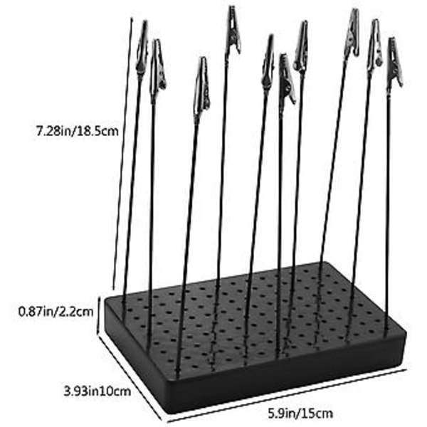 9 X 14 Huller Ing D Base Med 10 stk. Metal Alligator Clip Stick Ing Værktøjssæt Legetøj Hobbi