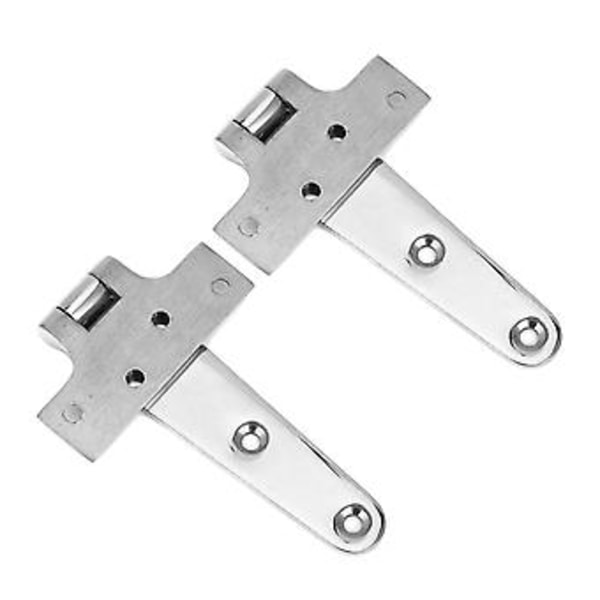 2 stk. T-formet dørhængsel 316 rustfrit stål kraftig universal marinebåds hardware 6x3in
