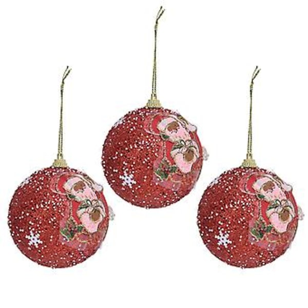 Julgranskula, 3 st Julgranskulor Skum Juldekorationer Julgransprydnad Ultimat Komfort