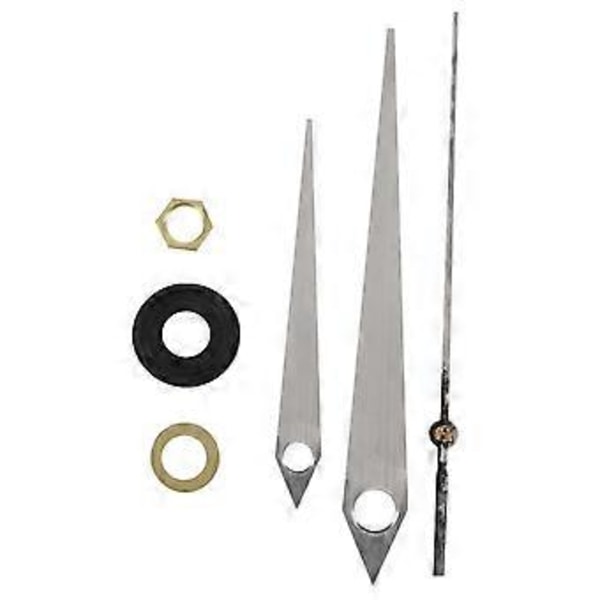 DIY Korkean Vääntömomentin Kellokoneisto, 3/10 Tuuman Maksimipaksuus Kellotaululle, 4/5 Tuuman Kokonaisakselin Pituus (Musta)