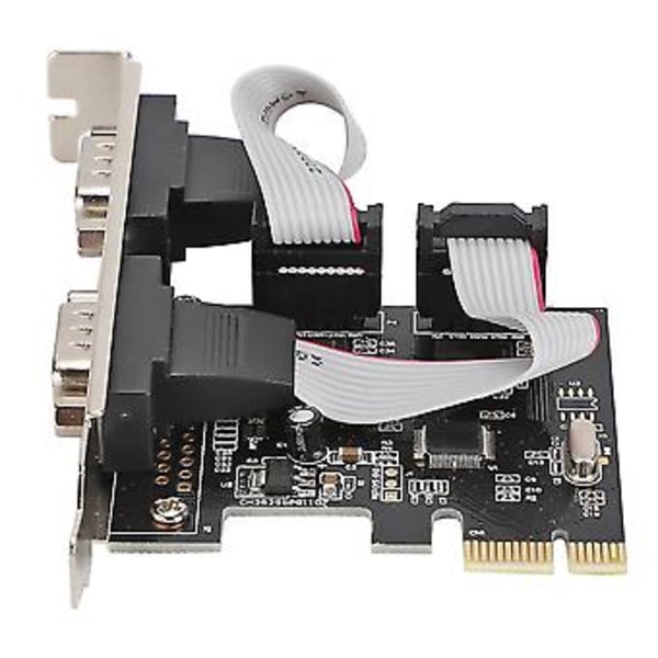 PCI-E PCI Express till Dubbel Seriell DB9 RS232 2-ports Kontroller Adapterkort