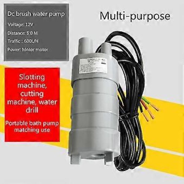 DC 12V Vesipumppu 600l/h 5m Korkean Virtaaman Valaspumppu Matkailuautoihin