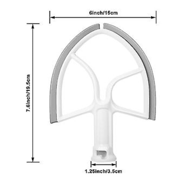 5 litran Flex Edge -vatkain Kitchen Bowl-lift -yleiskoneeseen, silikonikaapimella varustettu lapa, astianpesukoneen kestävä