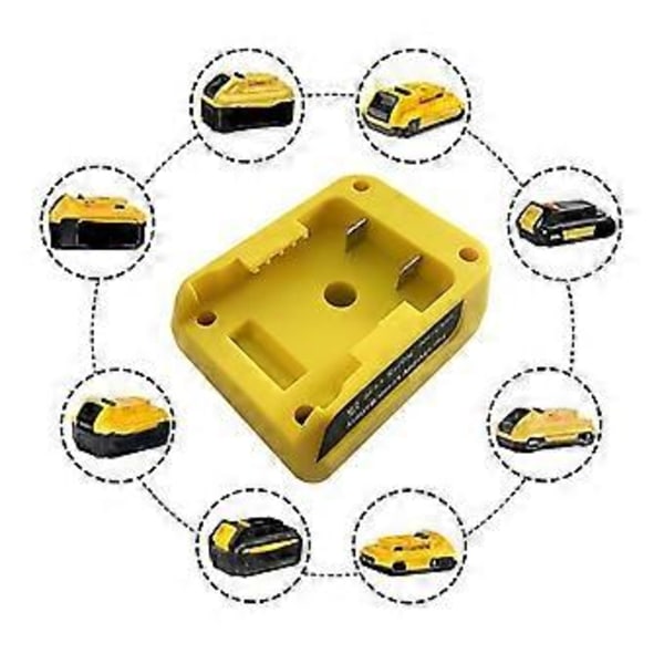 Akkuadapteri kahdella USB-pikalatausportilla XR 18V 20V litiumioniakulle DCB180