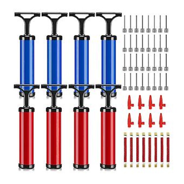 8 Set Pumpar Bollpumpar För Uppblåsbara Saker Handpump Träningsboll Med Munstycke Ext
