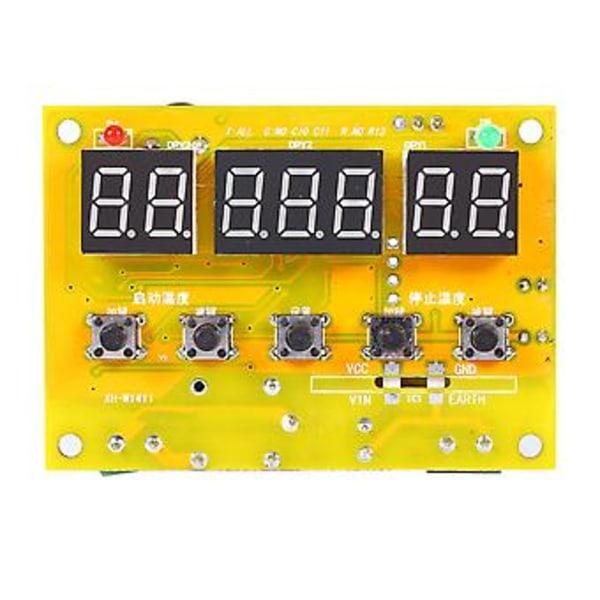 DC12V Fin Digital LED Temperaturkontroller Termostat Kontrollbrytare Sond