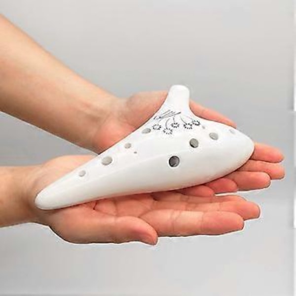 Ocarina 12 Hull Alto C Keramisk Ocarina Ocarinaer Perfekt Instrument For Nybegynnere, Profesjonelle