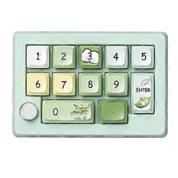 Tre-läges Hot-Swappable Digital Mekaniskt Tangentbord Makro Definition RGB Gaming Mekanisk Knappsats Ratt Hårdvara Grön
