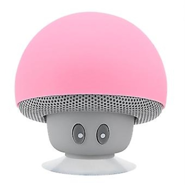 Mini Bluetooth Trådlös Portabel Svamp Högtalare Subwoofer Med Sugkopp Funktion (Rosa)