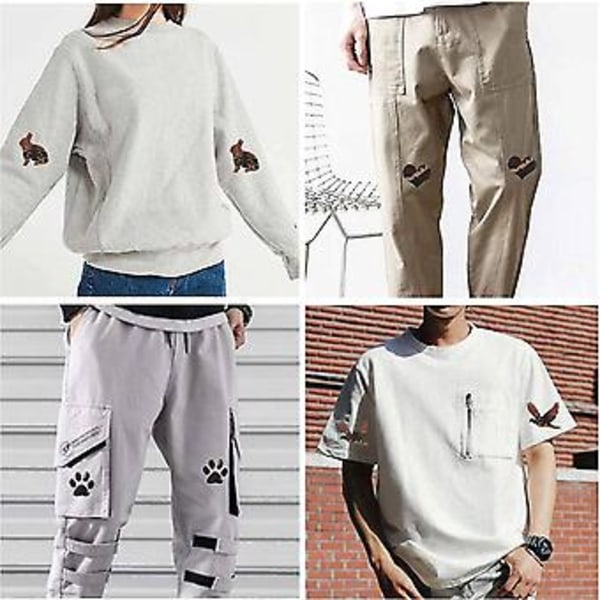 20 st Kamouflage Stryk-på-lappar För Jeans, Klädreparationskit, Kläder Armbågslappar För Hål
